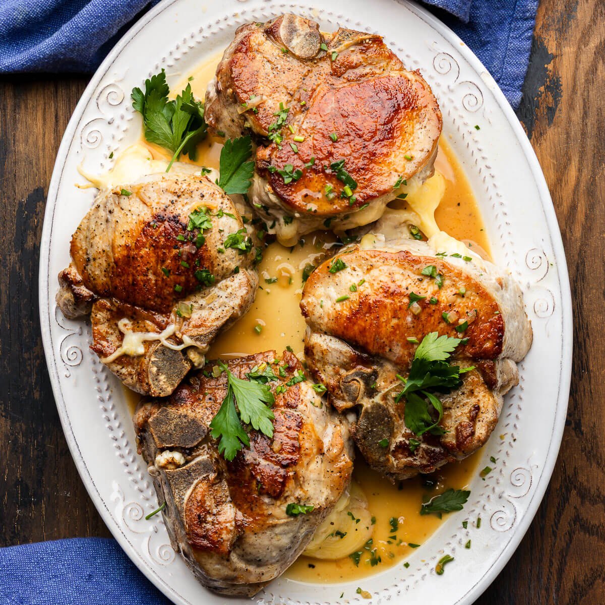 Stuffed Pork Chops (Fontina and Prosciutto)-image