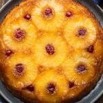 Pineapple upside down cake Pinterest image.